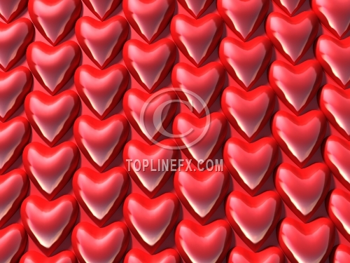 Background from small red hearts