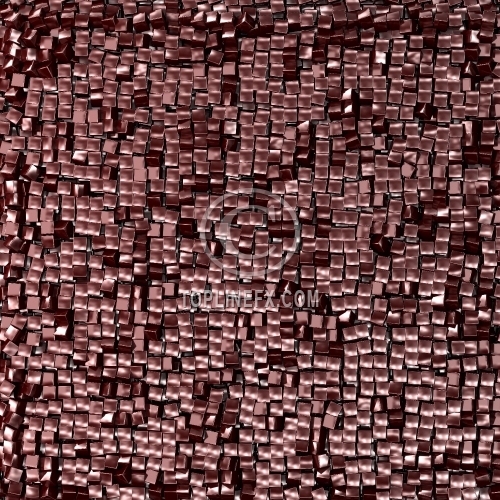Shine mosaic background made of dark red cubes