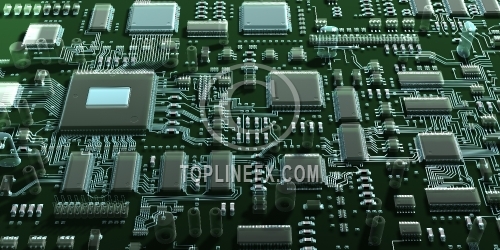 Abstract circuit board or mainboard