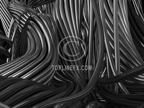 Black abstract cable