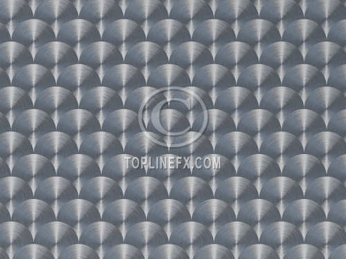 Circle brushes metal surface