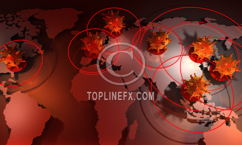 Coronavirus spread map