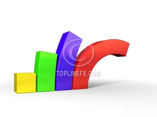 Crisis business Graph. Conceptual illustration