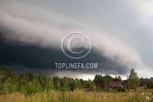 Dark Evening Clouds.  Big Storm 02