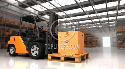 Forklift Warehouse Image