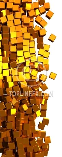 Glamour  gold cubes