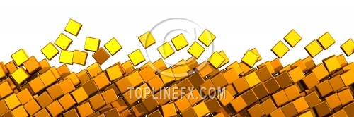 Gold cubes