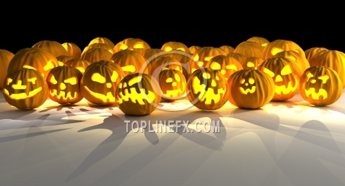 Halloween pumpkin invasion