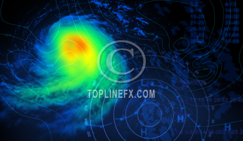 Hurricane weather map 